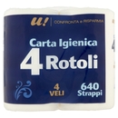 4 Rotoli Carta Igienica 4 Veli U! Confronta e Risparmia